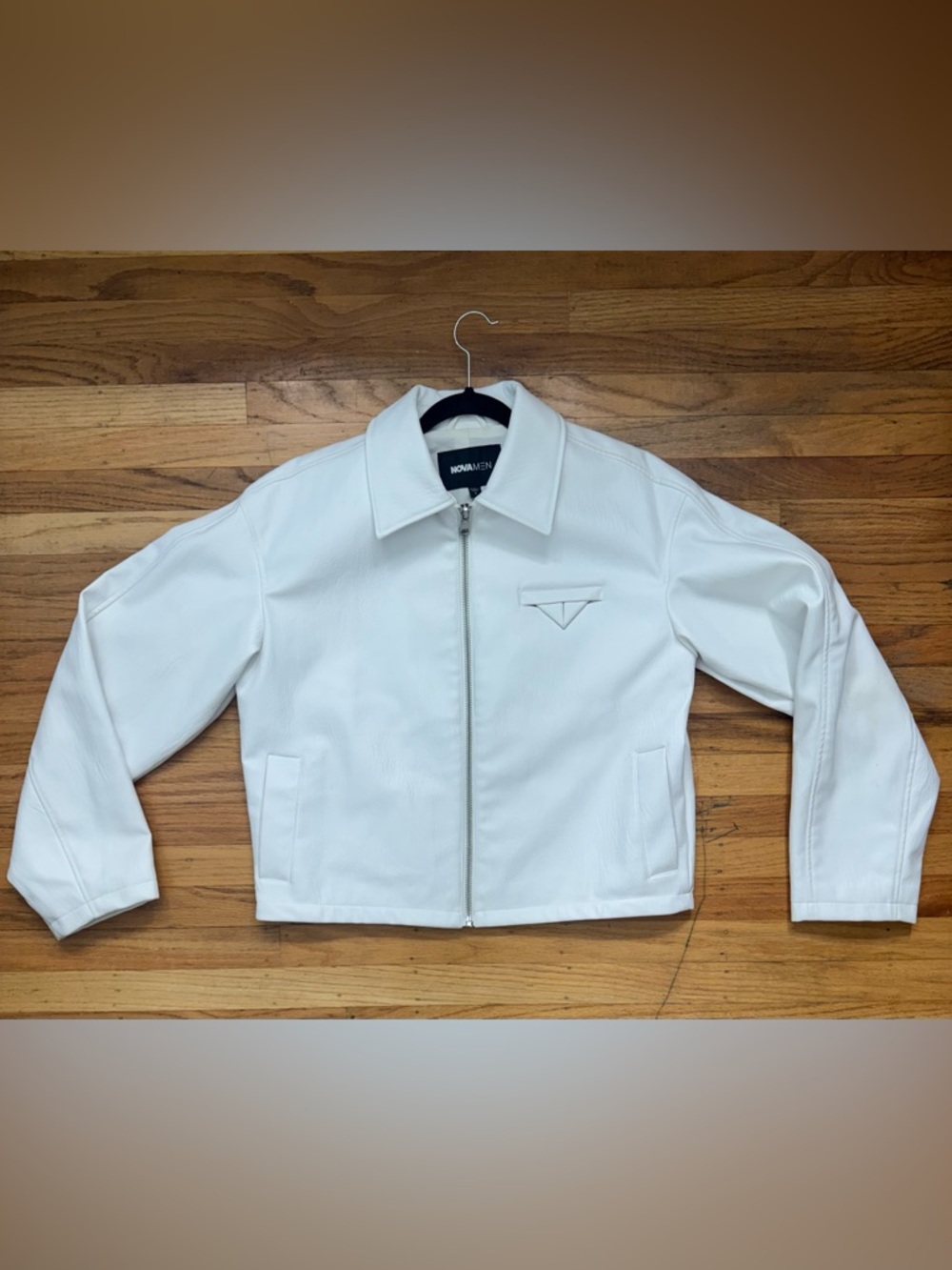 Fashion Nova White Men’s Bomber Jacket